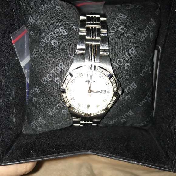 Bulova Women's Diamond Dial Bracelet Watch - Picture 4 of 4